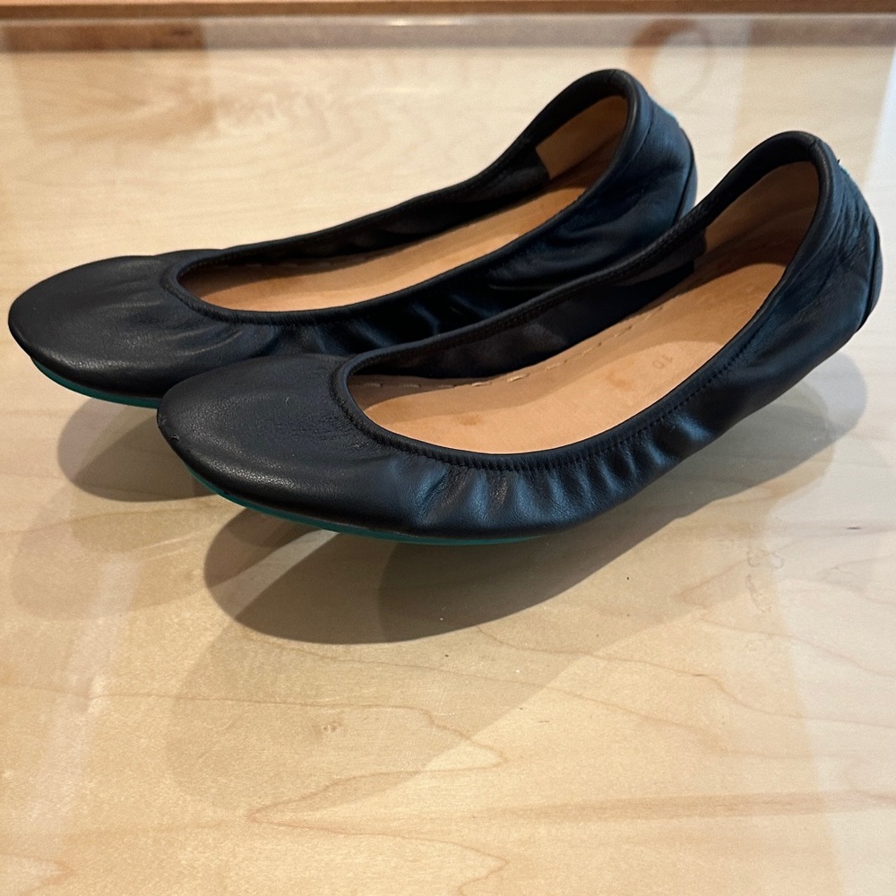 Tieks Leather Matte Black Flats